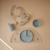 Picture of mushie Silicone Placemat for Kids | BPA-Free Non-Slip Design (Lilac Flowers)