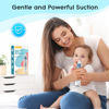 Picture of Electric Nasal Aspirator for Baby, Nose Aspirator for Toddlers, Rechargeable Baby Nose Sucker, Nose Cleaner with 3 Silicone Tips, 5 Suction Levels, Music and Light Soothing Function，Blue