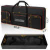 Picture of AKOZLIN 61 Keys Electric Piano Keyboard Gig Bag with Adjustable Straps and 5-Pocket for Keyboard Accessaries,61 Key Keyboard Case 40.6"x5.3"x15.7"