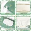 Picture of FEBSNOW 2 Pack Baby Wipes Dispenser, Portable Refillable Wipe Holder Baby Wipes Container Travel Wipes Case Reusable Boho Wet Wipes Pouch