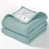 Picture of Lulu moon Muslin Baby Blanket - Cotton Quilt Blankets for Toddlers - Reversible Nursery Crib Blanket for Baby Boys and Girls 47"x47"(Sage)