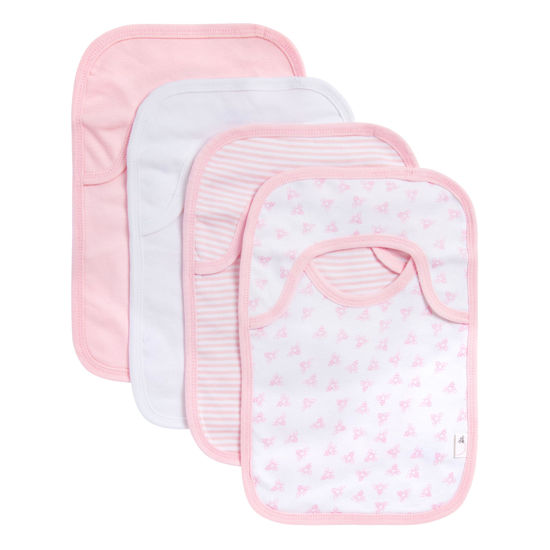 Picture of Burt's Bees Baby Infant Bibs, 100% Organic Cotton Drool Cloths, Newborn Essentials