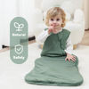 Picture of Mosebears Unisex Baby Sleep Sack 1.0 TOG, Supersoft Rayon Made from Bamboo Wearable Blanket with 2-Way Zipper (Dark Green,18-36 Months)