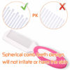 Picture of Baby Hair Brush, Cradle Cap Brush, Baby Hair Comb, Baby Hair Brush and Comb Set for Newborns & Toddlers, Baby Brush Soft Bristles, Ideal for Cradle Cap, Perfect Baby Registry Gift (Rose Red)
