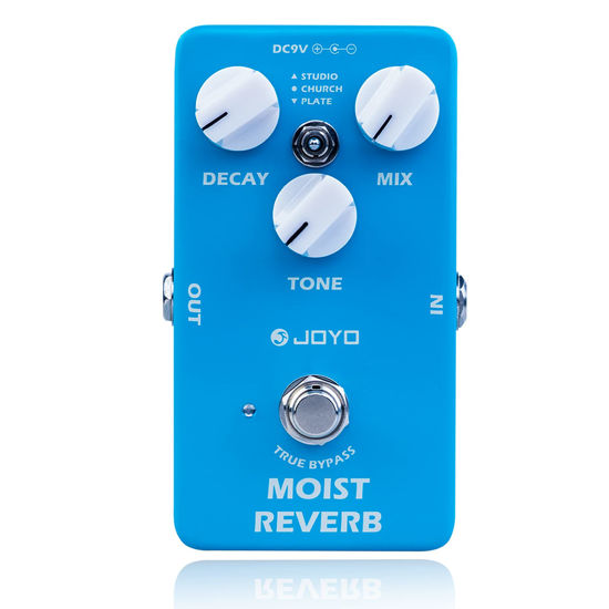 Picture of JOYO Reverb Effect Pedal Digital Guitar Pedal with 3 Reverb Effects (Studio, Church, Plate) for Electric Guitar - True Bypass (MOIST JF-20)