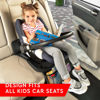 Picture of Helteko Car Seat Protector - 2 Pack Seat Mat for Under Child Booster Carseat, Seat Cover Protector from Waterproof & Stain Resistant Thickest Padding Material for Leather and Fabric Seats, Gray