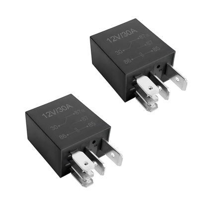 Picture of BLAU GRUN 5 Pin 12V 30A Relay Multi-Purpose Automotive Relay Heavy Duty Standard Relay for Car Motor, Auto Universal Replacement Accessories
