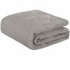 Picture of NTBAY Down Alternative Toddler Comforter, Lightweight and Warm Solid Color Baby Crib Quilted Blanket, 39x47 inches, Smoke Grey