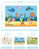 Picture of Babebay Disposable Placemats for Baby, 40 Pack Sticky Toddler Placemat for Restaurants, Dining Table, Party, Travel, 12" x 18" with 3 Designs
