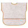 Picture of Bumkins Short Sleeve Bib for Girl or Boy, Toddler and Kids for 1-3 Years, Large Size, Essential Must Have for Junior Children, Eating, Mess Saving Soft Fabric Apron for Play, Boho Beige