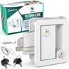 Picture of LATCH.IT White RV Door Lock Replacement | RV Door Locks | RV Door Handle w/ 4 Keys | Camper Door Lock | Trailer Door Lock | Camper Lock Replacement | Camper Door Latch only Fits 2.75"x3.75" Lock Hole