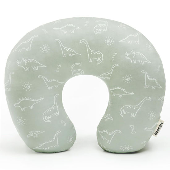 Picture of GRSSDER Nursing Pillow Cover Stretchy Minky Removable Nursing Covers for Breastfeeding Pillows, Ultra Soft Comfortable Slipcover for Boy and Girls, Dinosaurs Print