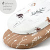 Picture of Stretch Ultra Soft Fitted Bassinet Sheet Set 2 Pack, Universal Fit for Bassinets Baby Cradle Moses Basket Oval Rectangle Mattress Safe and Snug, Stylish Pattren of Jungle Animals
