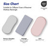 Picture of Soarwg Kids Bassinet Sheets, Bassinet Sheets for Baby Girl, Bassinet Sheet Neutral Fit for Rectangle, Round, Oval, Hourglass Bassinet Mattress, Flexible for Different Bassinet Pad/Mattress, 2 Pack