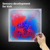 Picture of Art3d Liquid Fusion Activity Play Mat for Kids, Pack of 9 Tiles 12" X 12", Transparent Substrate