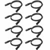 Picture of Eyeshot 3.2ft / 1m DMX Cable, 10PCS 3 Pin DMX Cables DMX Wires, DMX512 XLR Male to Female Stage Light Signal Cable with Metal Connectors, Connection for Stage & DJ Lighting fixtures