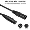Picture of Eyeshot 3.2ft / 1m DMX Cable, 10PCS 3 Pin DMX Cables DMX Wires, DMX512 XLR Male to Female Stage Light Signal Cable with Metal Connectors, Connection for Stage & DJ Lighting fixtures