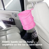 Picture of Kincown Car Trash Can, 2 Packs Mini Collapsible Car Trash Bin for Front Back Seat, Pop up Car Garbage Can, Portable Car Trash Bag Hanging for Vehicle SUV Rv Truck Accessories Interior, Pink