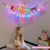 Picture of FIOBEE Stuffed Animals Net or Hammock with LED Light, Toy Hammock Hanging Stuffed Animals Storage Organizer Holder Room Décor for Nursery Kids Bedroom