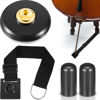 Picture of Nuanchu 4 Pcs Cello Endpin Anchor Accessories Include Cello Strap Stopper Cello Non Slip Mat Cello Rubber Tip Floor Protectors for Cellist Practice Performance, Cello Bass Instrument Accessories Black