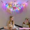 Picture of FIOBEE Stuffed Animals Net or Hammock with LED Light, Toy Hammock Hanging Stuffed Animals Storage Organizer Holder Room Décor for Nursery Kids Bedroom