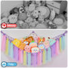 Picture of FIOBEE Stuffed Animals Net or Hammock with LED Light, Toy Hammock Hanging Stuffed Animals Storage Organizer Holder Room Décor for Nursery Kids Bedroom