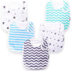 Picture of KiddyStar 5 Pack Bibs for Boys & Girls - Organic Cotton Baby Bibs, Bandana Bibs, Drool Bibs, Teething Bibs, Toddler Bibs