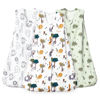 Picture of david's kids 3 Pack 100% Cotton Baby Sleep Sack 12-18 Months, Soft Baby Wearable Blankets with 2-Way Zipper, Comfy Toddler Sleeping Bags for Boys Girls Neutral, Large Size, Woodland Animals