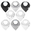 Picture of KiddyStar 8 Pack Bibs for Boys & Girls - Organic Cotton Baby Bibs, Bandana Bibs, Drool Bibs, Teething Bibs, Toddler Bibs
