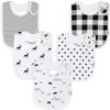 Picture of KiddyStar 5 Pack Bibs for Boys & Girls - Organic Cotton Baby Bibs, Bandana Bibs, Drool Bibs, Teething Bibs, Toddler Bibs