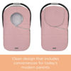 Picture of liuliuby Winter Carseat Cover for Baby Carseat | Doona Car Seat Cover Baby Winter | Warm Baby Car Seat Cover | Carseat Covers Baby Girl | Infant Car Seat Cover Winter Baby Essentials (Pink)