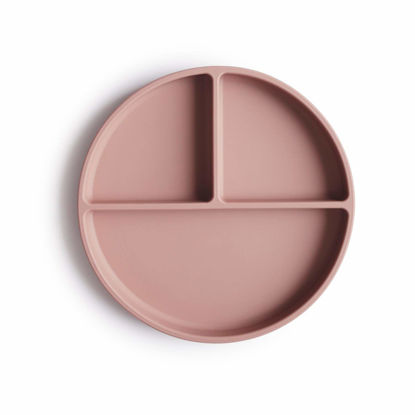 Picture of mushie Silicone Suction Plate | BPA-Free Non-Slip Design (Blush)