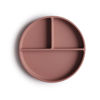 Picture of mushie Silicone Suction Plate | BPA-Free Non-Slip Design (Cloudy Mauve)