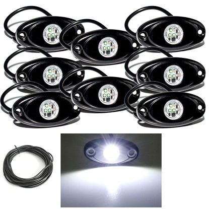 Picture of YONEDA Rock Lights for Trucks(8 Pods White with 11yd Wire)
