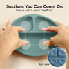 Picture of KeaBabies Suction Plates for Baby, Toddler - 3-Pack 100% Silicone Toddler Plates, Divided Baby Plates with Suction, Silicone Plates for Baby, Kids, BPA-Free, Microwave, Dishwasher Safe (Quantum)