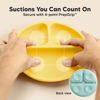 Picture of KeaBabies Suction Plates for Baby, Toddler - 3-Pack 100% Silicone Toddler Plates, Divided Baby Plates with Suction, Silicone Plates for Baby, Kids, BPA-Free, Microwave, Dishwasher Safe (Amaze)