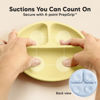 Picture of KeaBabies Suction Plates for Baby, Toddler - 3-Pack 100% Silicone Toddler Plates, Divided Baby Plates with Suction, Silicone Plates for Baby, Kids, BPA-Free, Microwave, Dishwasher Safe (Popsicle)