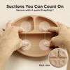 Picture of KeaBabies Suction Plates for Baby, Toddler - 3-Pack 100% Silicone Toddler Plates, Divided Baby Plates with Suction, Silicone Plates for Baby, Kids, BPA-Free, Microwave, Dishwasher Safe (Terracotta)