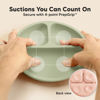 Picture of KeaBabies Suction Plates for Baby, Toddler - 3-Pack 100% Silicone Toddler Plates, Divided Baby Plates with Suction, Silicone Plates for Baby, Kids, BPA-Free, Microwave, Dishwasher Safe (Macaron)