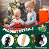 Picture of 2 Pcs Christmas Hand Jingle Bells Wooden Handle Sleigh Bells Christmas Stick Jingle Bells Shaker Rattle Musical Percussion Handheld Bells Holiday Xmas Gifts (Black)