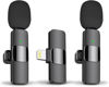 Picture of JOUNIVO 2 Pack Wireless Lavalier Microphone for iPhone, Mini Mic with Noise Cancellation for Interview Video Podcast Vlog YouTube
