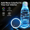 Picture of LED Car Cup Holder Lights, 7 Colors Changing USB Charging Coaster Waterproof Cup Pad, LED Interior Atmosphere Lamp Decoration Inside Car Lighting Accessories (2Pcs) (Style 1)