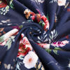 Picture of BORITAR Baby Blanket for Girls Super Soft Double Layer Minky with Dotted Backing Dark Blue Blanket with Beauty Floral Printed 30 x 40 Inch(75x100cm)