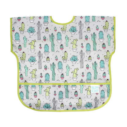 Picture of Bumkins Bibs, Baby and Toddler Bibs, Bibs for Girls and Boys, Large for 1-3 Years, Short Sleeve Bib for Kids, Mess Proof Lightweight Waterproof Fabric Bib