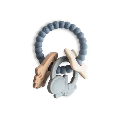 Picture of mushie Silicone Space Teething Ring Toy