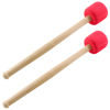 Picture of Jiozermi 2 Pcs Drum Mallet 12.8 Inches Length, Hard Foam Rubber Drum Stick, Anti-slip Bass Percussion Sticks, Instrument Band Accessory Part for Drums Snare Drums, Red