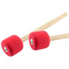 Picture of Jiozermi 2 Pcs Drum Mallet 12.8 Inches Length, Hard Foam Rubber Drum Stick, Anti-slip Bass Percussion Sticks, Instrument Band Accessory Part for Drums Snare Drums, Red