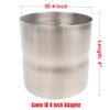 Picture of Elifecenter Universal Stainless ID 4 inch Exhaust Adapter Reducer fit for Pipe Connection, Whole Length 4 Inch
