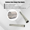 Picture of Elifecenter Universal Stainless ID 4 inch Exhaust Adapter Reducer fit for Pipe Connection, Whole Length 4 Inch