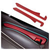 Picture of IHOTDER 2PCS Car Seat Gap Filler - Car Seat Gap Filler Organizer for Holding Phone,Key,Purse - Universal Car Gap Filler Fits Car Truck SUV Car Interior Accessories (Red/2PCS)…